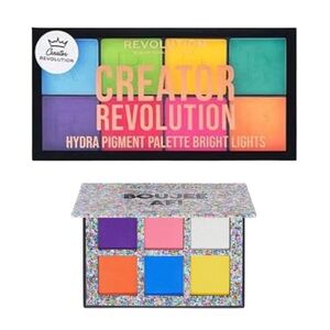 Revolution Creator Hydra Pigment Palette & Boujie AF Bright Colors Pallet Set